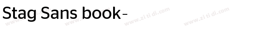 Stag Sans book字体转换